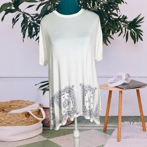 Laurie Felt Paisley Tunic Tee